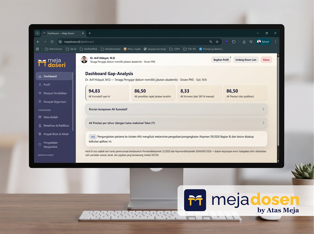 Cara Daftar dan Mulai Pakai Meja Dosen